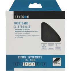 Handson tochtband universeel PVC zwart 3 meter 2 stuks