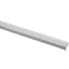 Handson tochtstrip aluminium 93 cm met flexibele borstel wit