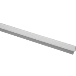 Handson tochtstrip aluminium 93 cm met flexibele borstel wit