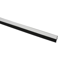 Handson tochtstrip aluminium 93 cm met borstel bruin