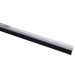 Handson tochtstrip transparant kunststof 93 cm met zwarte borstel