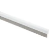 Handson tochtstrip wit aluminium 93 cm met grijze borstel
