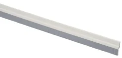 Handson tochtstrip wit aluminium 93 cm met grijze borstel