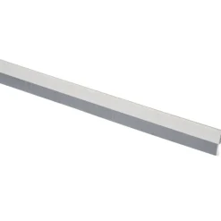 Handson tochtstrip wit aluminium 93 cm met grijze borstel