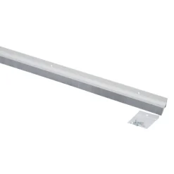 Handson tochtstrip wit kunststof 93 cm met grijze borstel