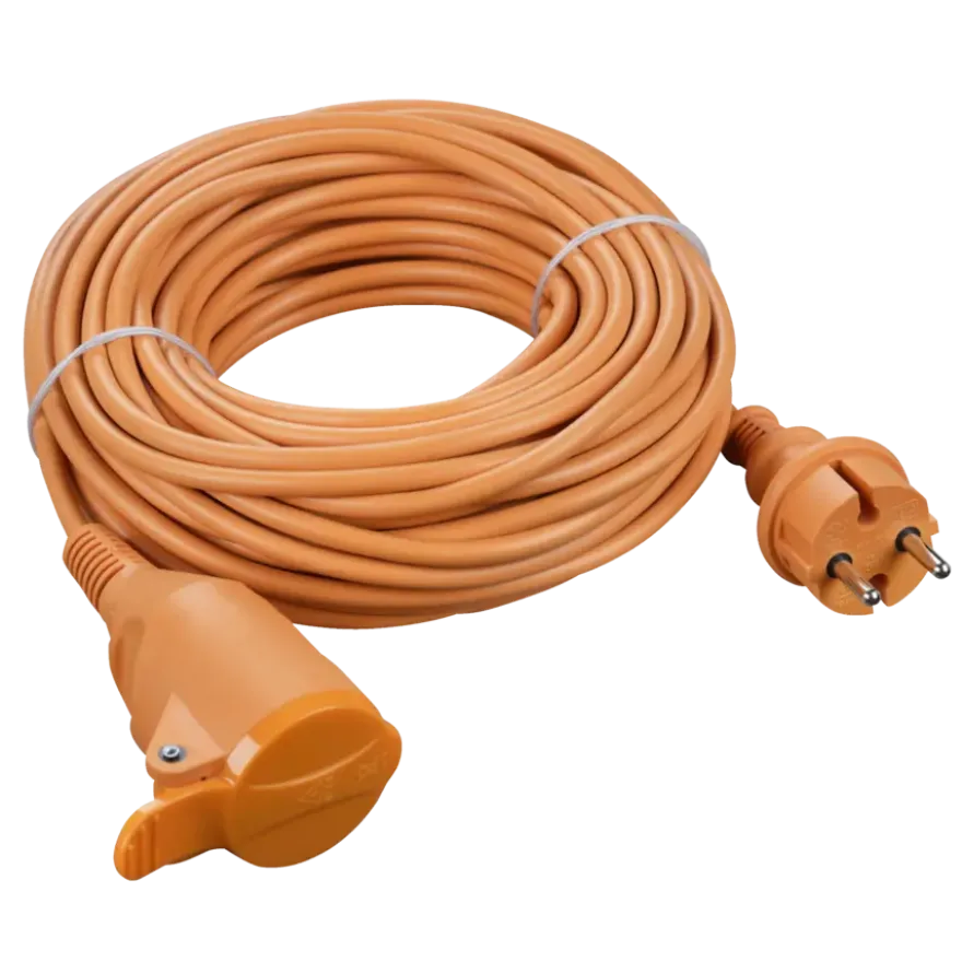 Handson Verlengsnoer Oranje 2x1,5mm 20 Meter IP44