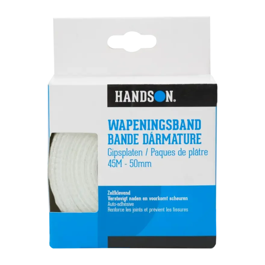 Handson wapeningsband zelfklevend voor gipsplaten 45 m 50 mm wit
