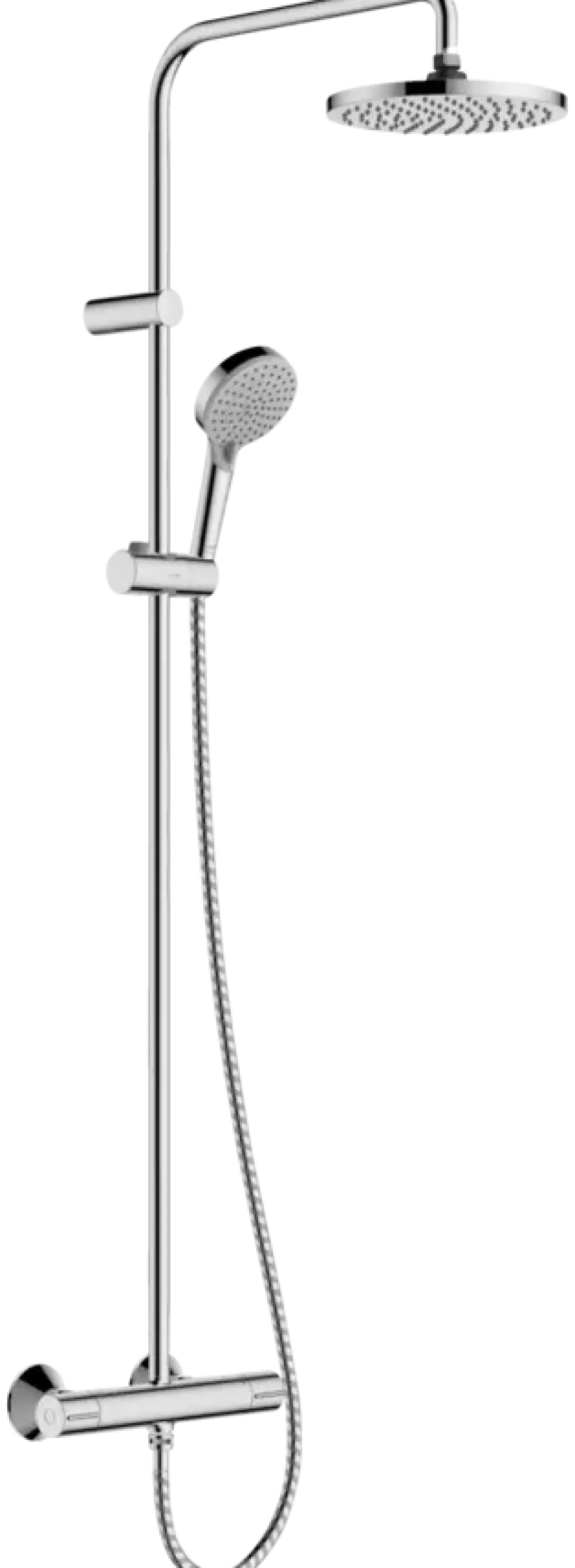 Hansgrohe regendoucheset Vernis Blend 200 met handdouche en thermostaatkraan 2 standen chroom - hartafstand kraan 15 cm