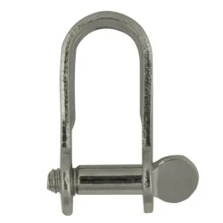 Harpsluiting plat met schroefpen 4mm