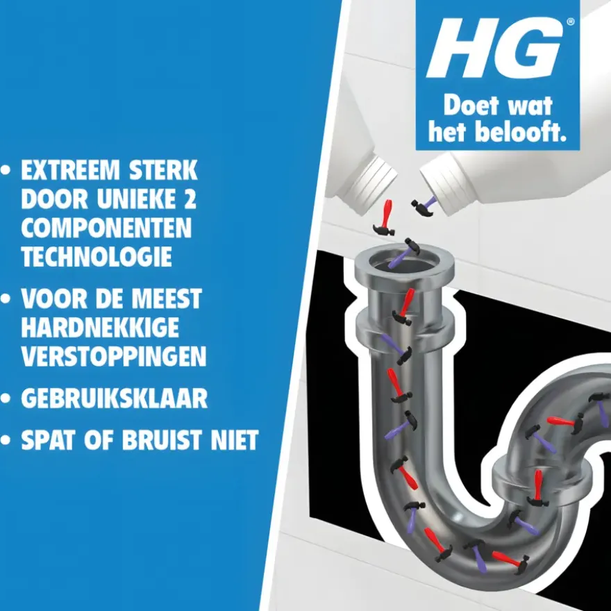 HG duo ontstopper 2 stuks 500 ml