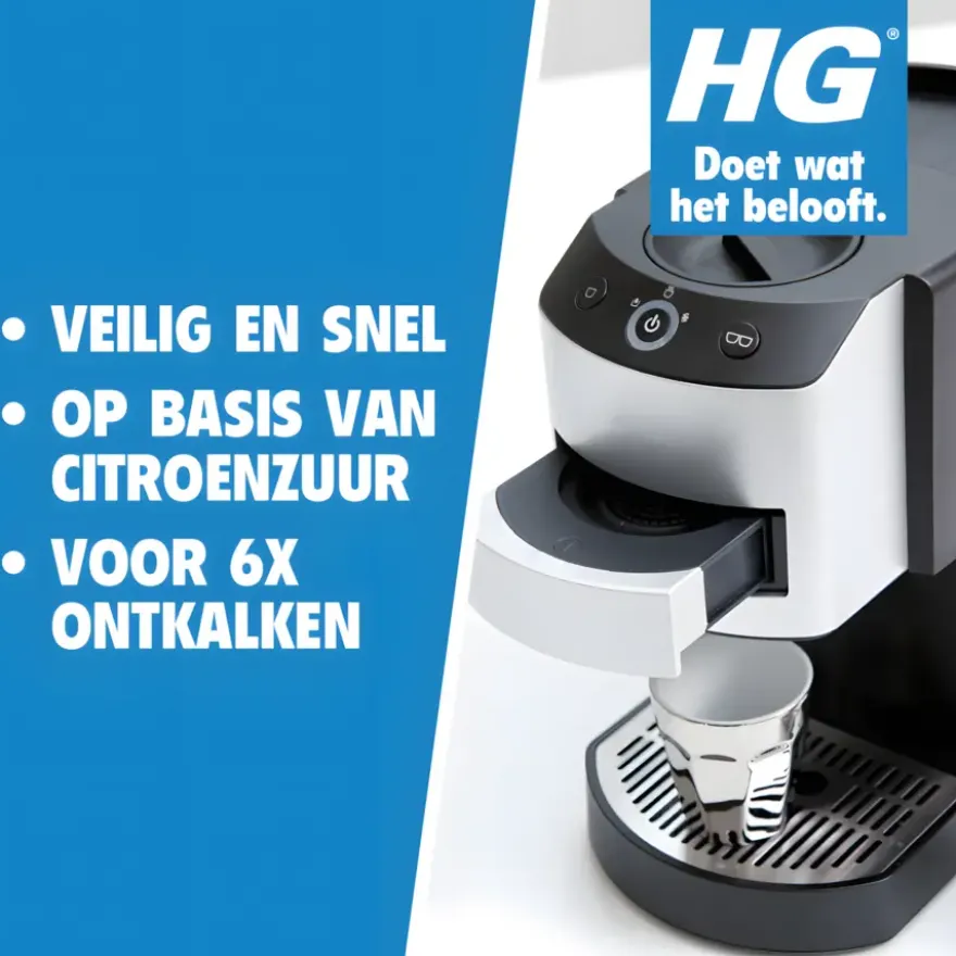 HG koffiemachine ontkalker citroenzuur 500 ml