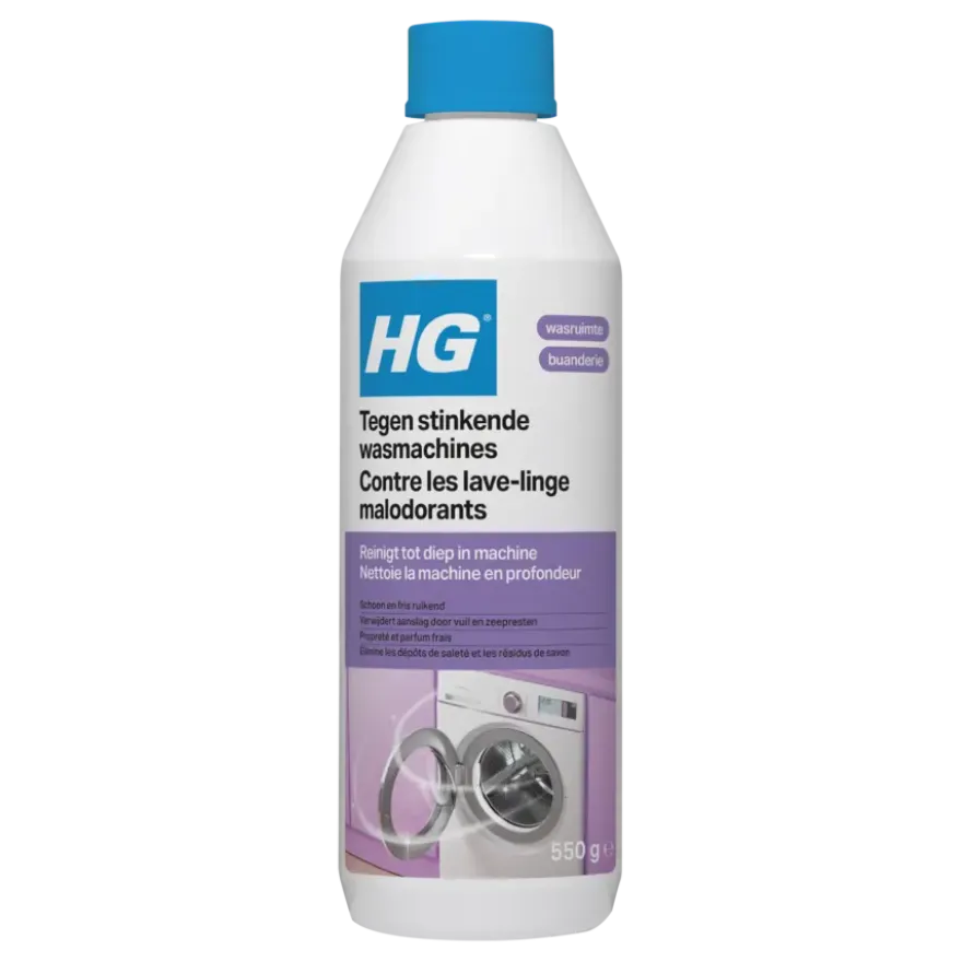 HG stinkende wasmachine reiniging
