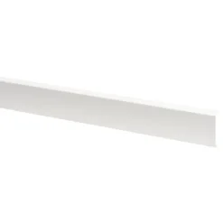 Hockeystickprofiel kunststof wit 8x21 mm lengte 260 cm