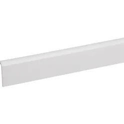 Hockeystickprofiel kunststof wit 8x21 mm lengte 260 cm