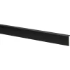 Hockeystickprofiel kunststof zwart 8x21 mm lengte 260 cm