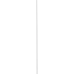 Hockeystickprofiel kunststof zwart 8x21 mm lengte 260 cm