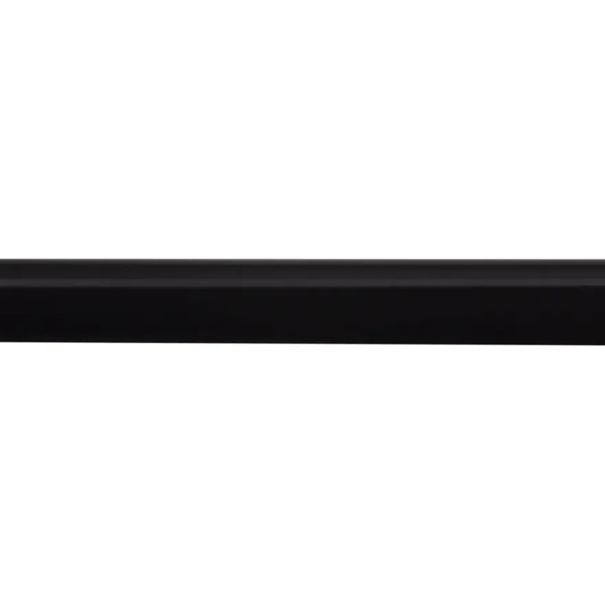Hockeystickprofiel kunststof zwart 8x21 mm lengte 260 cm