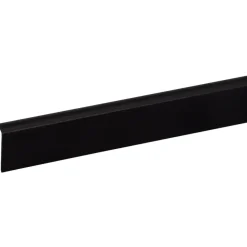 Hockeystickprofiel kunststof zwart 8x21 mm lengte 260 cm