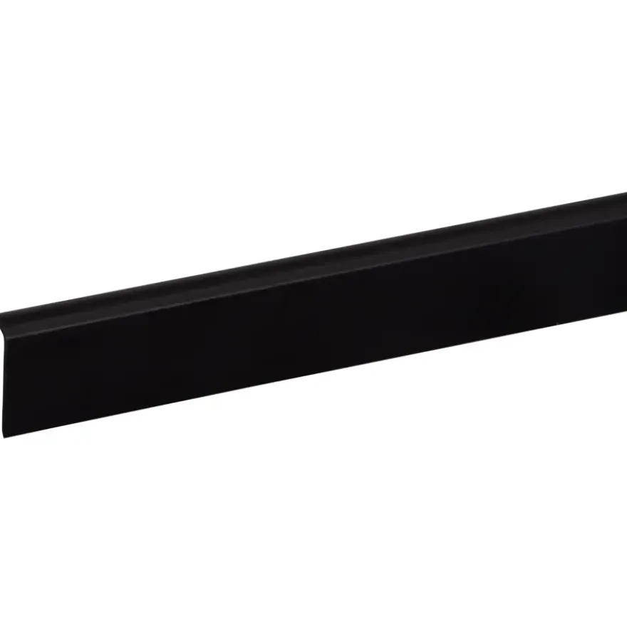 Hockeystickprofiel kunststof zwart 8x21 mm lengte 260 cm