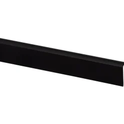 Hockeystickprofiel kunststof zwart 8x21 mm lengte 260 cm