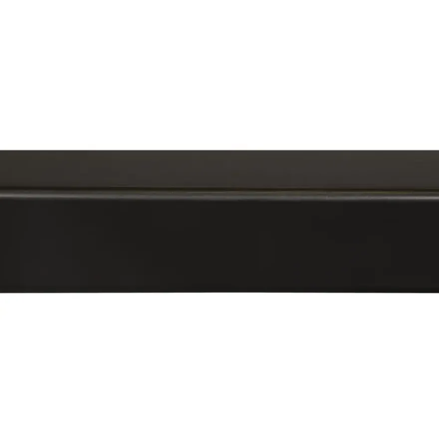 Hoeklat grenen gelakt zwart 34x34mm 270cm