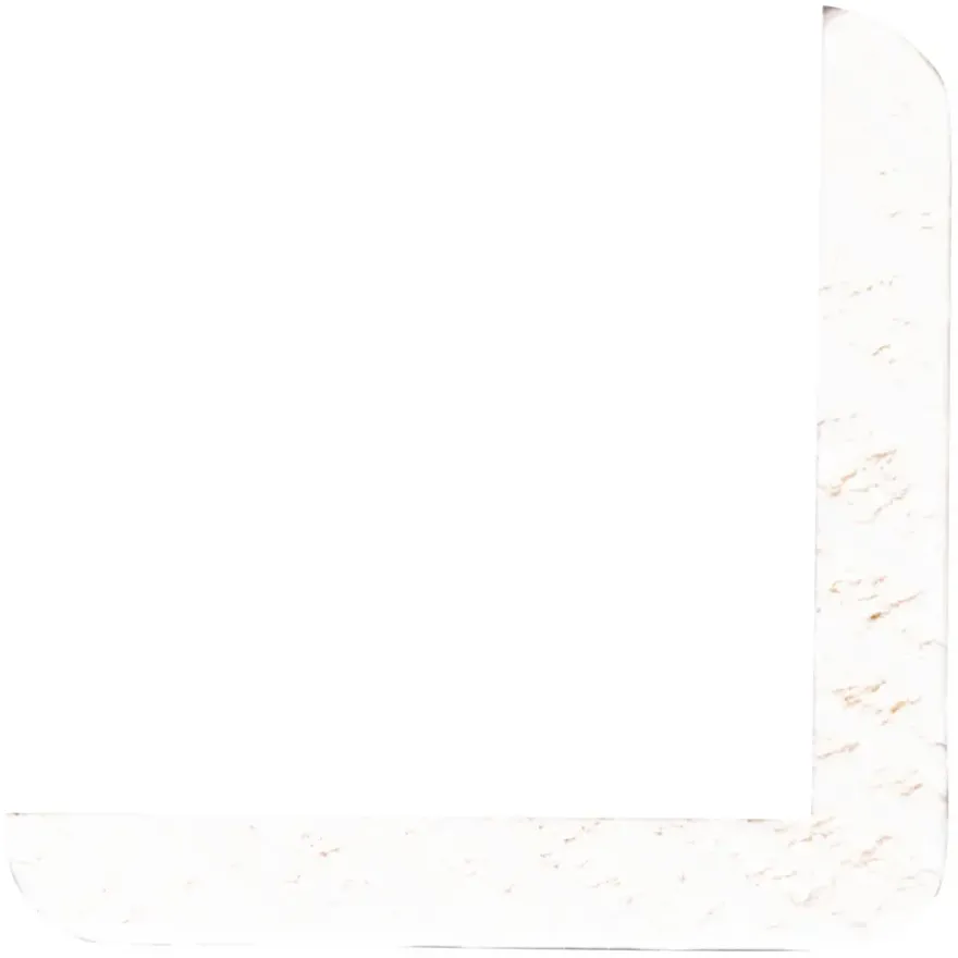 Hoeklat grenen wit gelakt 34x34mm 270cm
