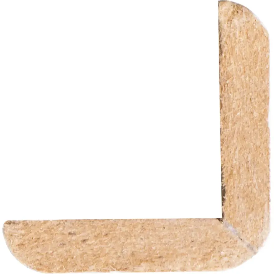 Hoeklat MDF 20x20 mm lengte 260 cm gegrond