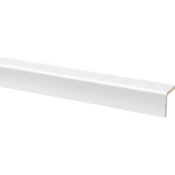 Hoeklat MDF 33x33 mm wit lengte 260 cm