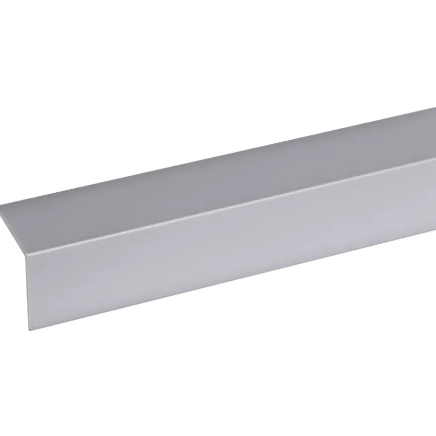 Hoekprofiel kunststof RVS look zelfklevend 30x30mm 260cm