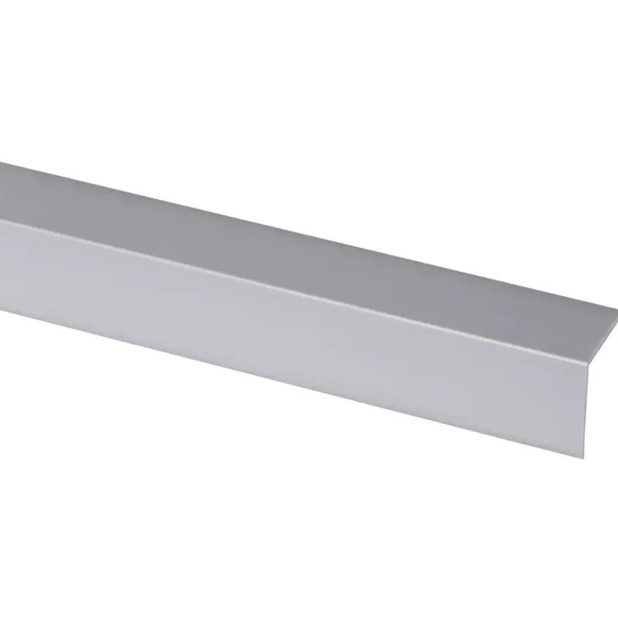Hoekprofiel kunststof RVS look zelfklevend 25x25mm 260cm