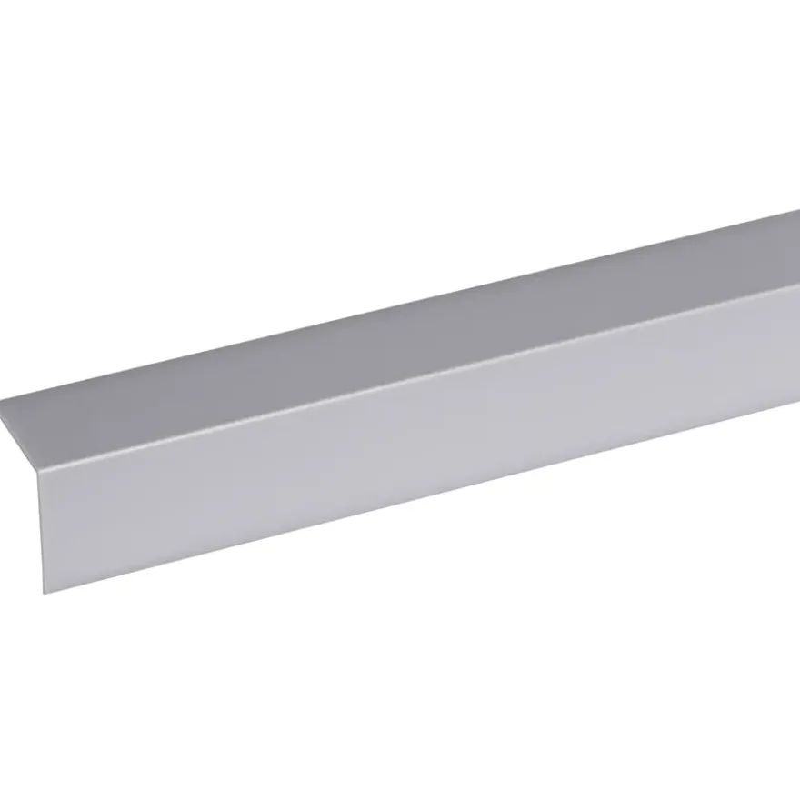 Hoekprofiel kunststof RVS look zelfklevend 25x25mm 260cm