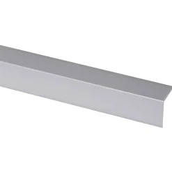 Hoekprofiel kunststof RVS look zelfklevend 25x25mm 260cm