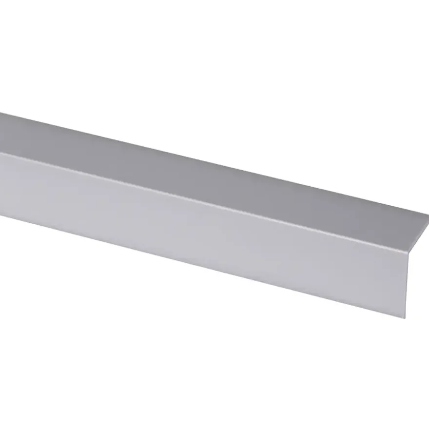 Hoekprofiel kunststof RVS look zelfklevend 25x25mm 260cm