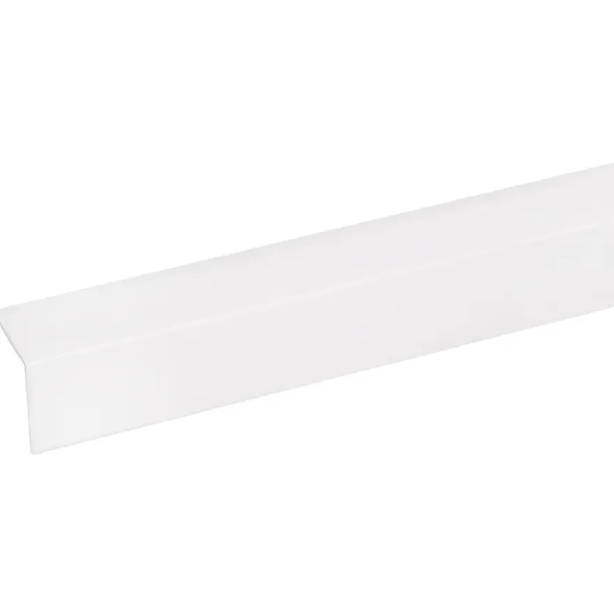 Hoekprofiel kunststof wit zelfklevend 20x20mm 260cm