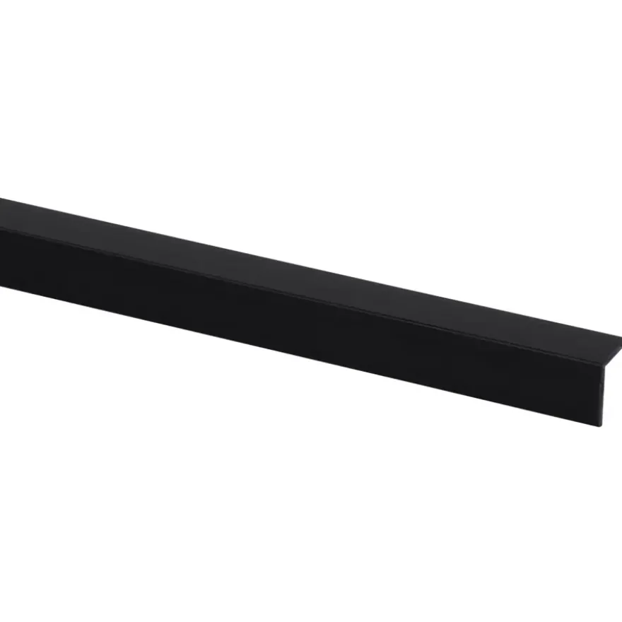 Hoekprofiel zwart 15x15mm 260cm zelfklevend