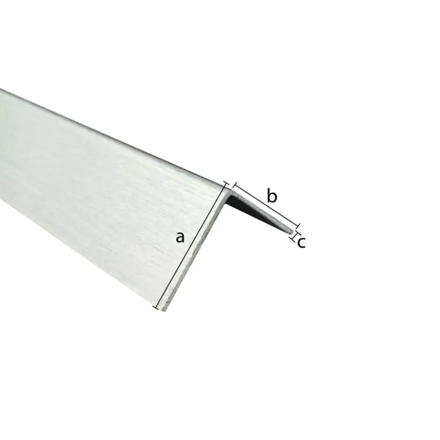 Hoekprofiel aluminium brut 40x40x1x2600mm