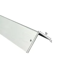 Hoekprofiel aluminium brut 25x25x1x2600mm