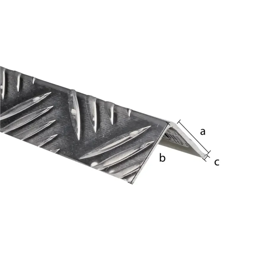 Hoekprofiel aluminium traan 40x40x1,5x1000mm