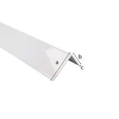Hoekprofiel aluminium wit 25x25x1x1000mm