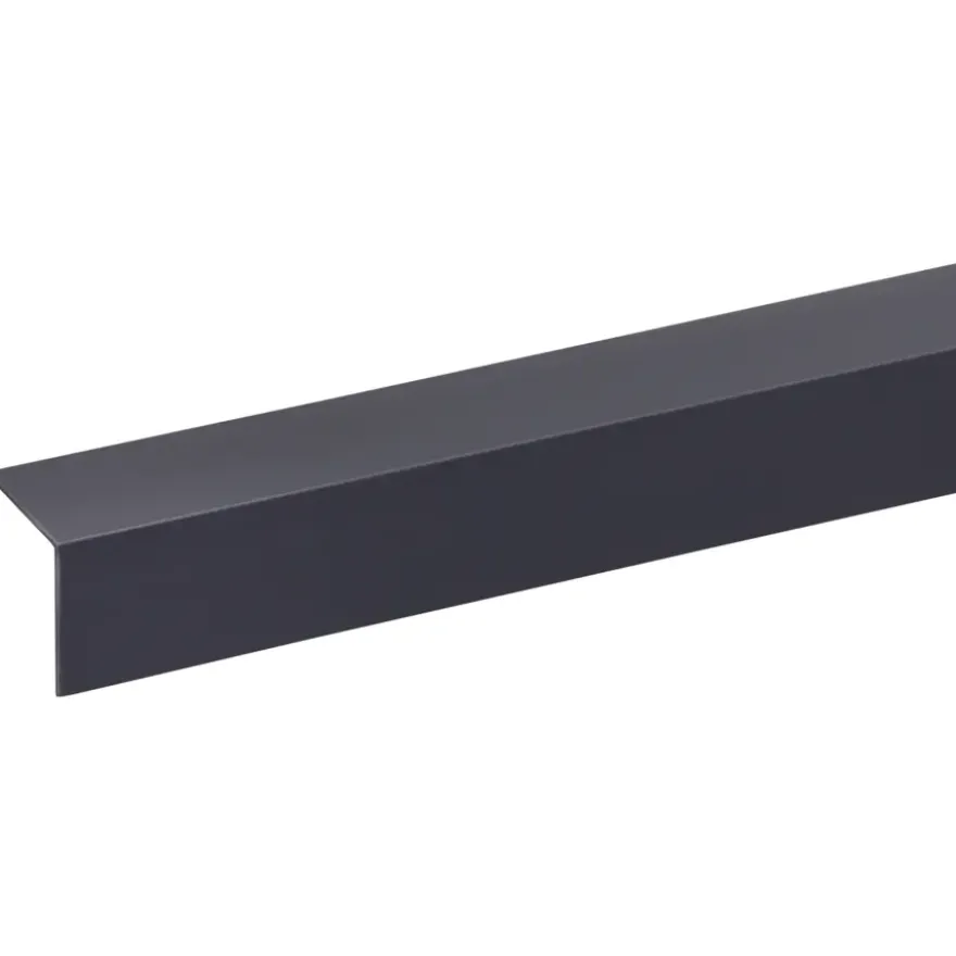 Hoekprofiel kunststof antraciet 30x30 mm 260 cm