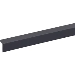 Hoekprofiel kunststof antraciet 20x20 mm 260 cm