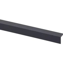 Hoekprofiel kunststof antraciet 20x20 mm 260 cm