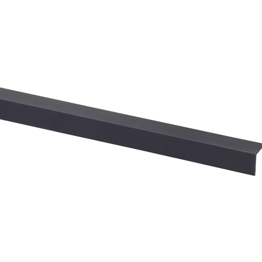 Hoekprofiel kunststof antraciet 15x15 mm 260 cm