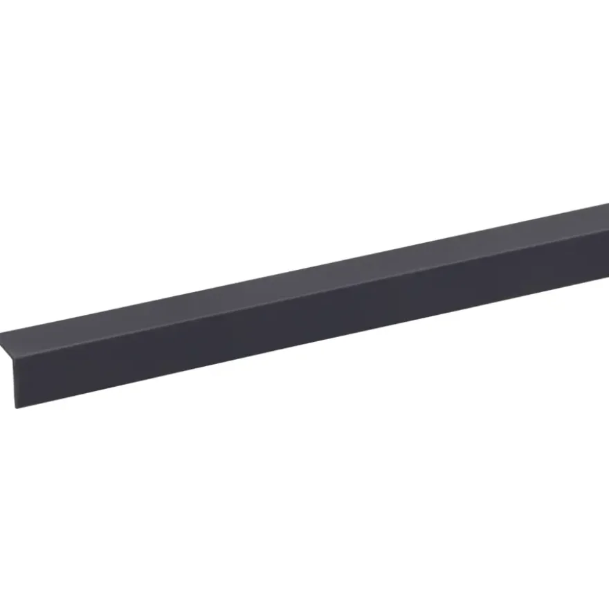 Hoekprofiel kunststof antraciet 15x15 mm 260 cm