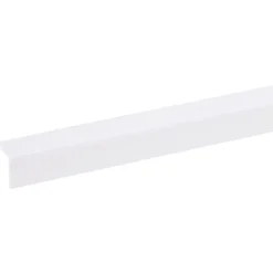 Hoekprofiel kunststof wit 20x20 mm 260 cm