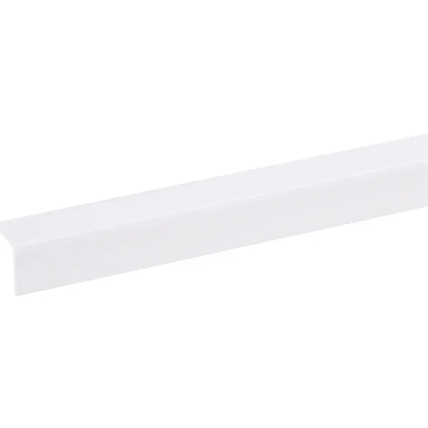 Hoekprofiel kunststof wit 20x20 mm 260 cm