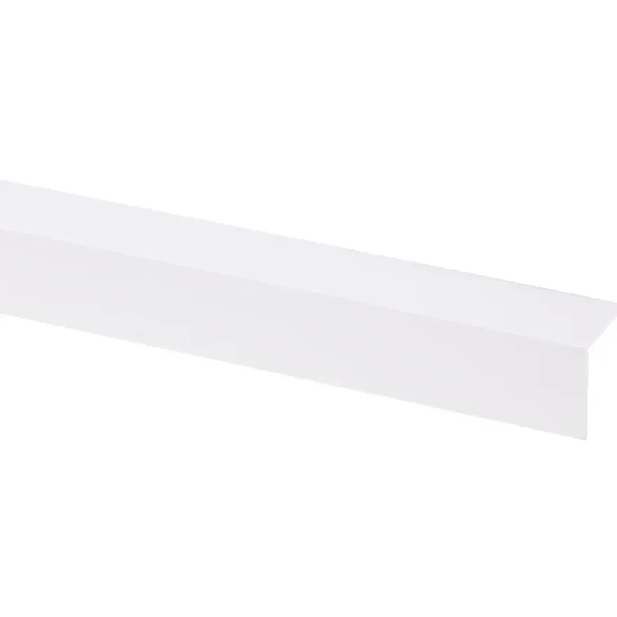 Hoekprofiel kunststof wit 25x25 mm 260 cm