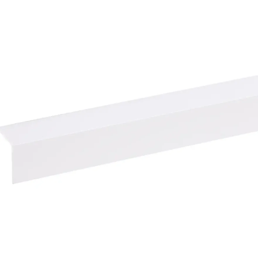 Hoekprofiel kunststof wit 25x25 mm 260 cm