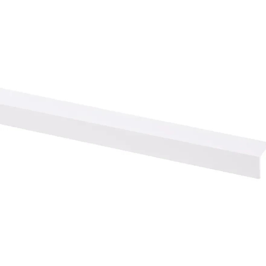Hoekprofiel kunststof wit 15x15 mm 260 cm