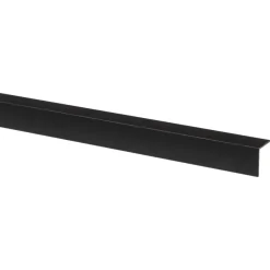 Hoekprofiel kunststof zwart 20x20 mm 260 cm